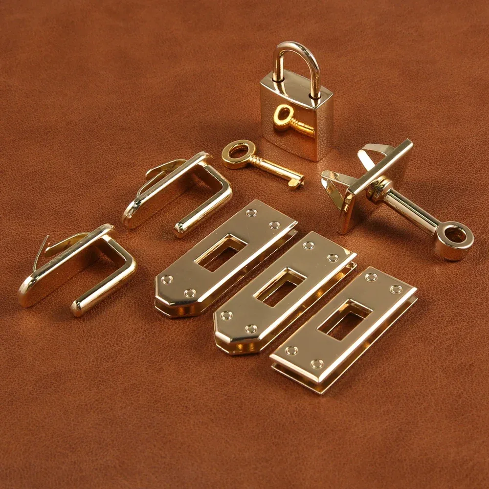 1 ensemble de boutons de verrouillage à fermoir en métal pour femmes, sac à main, sac à bandoulière, accessoires de bricolage