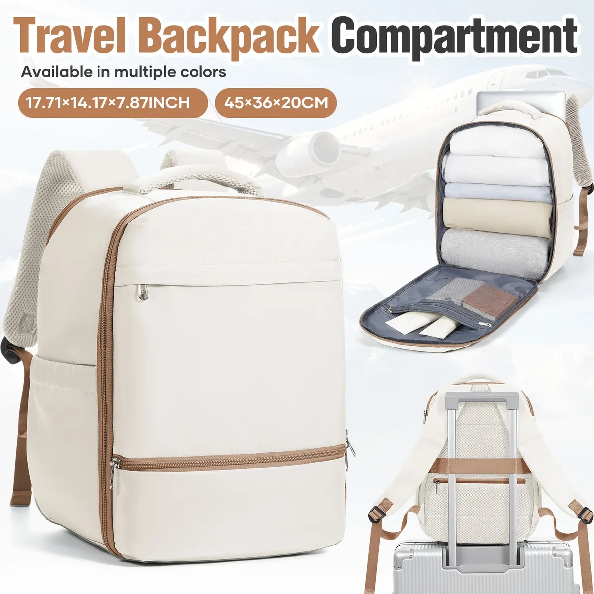 sac à dos de voyage pour avion 45x36x20 pour easyjet, sac à dos de cabine 30l, sac à main, sac à dos pour homme, sac à dos pour ordinateur portable, sac à dos de voyage et de travail
