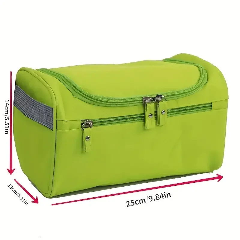 sac de rangement portable en polyester à fermeture éclair pour hommes et femmes, organisateur de produits de toilette, sac à cosmétiques de voyage, pochette de lavage étanche suspendue
