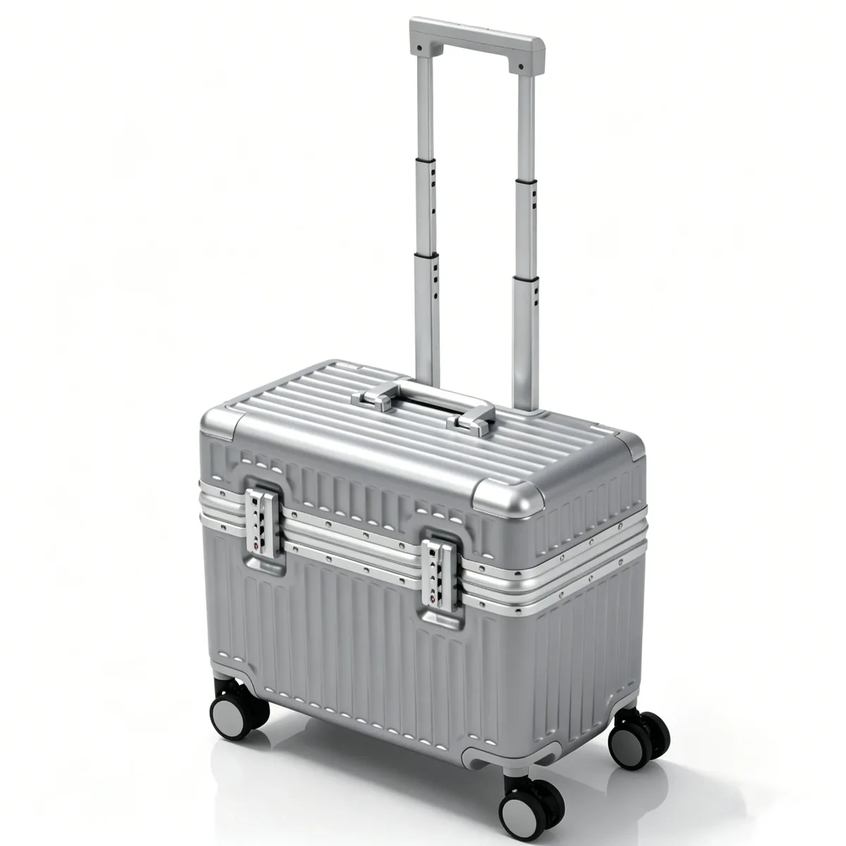 valise à ouverture par le haut 18/20 pouces, bagage cabine pour photographe, bagage à roulettes en matériau pc avec cadre en alliage d'aluminium et serrure tsa