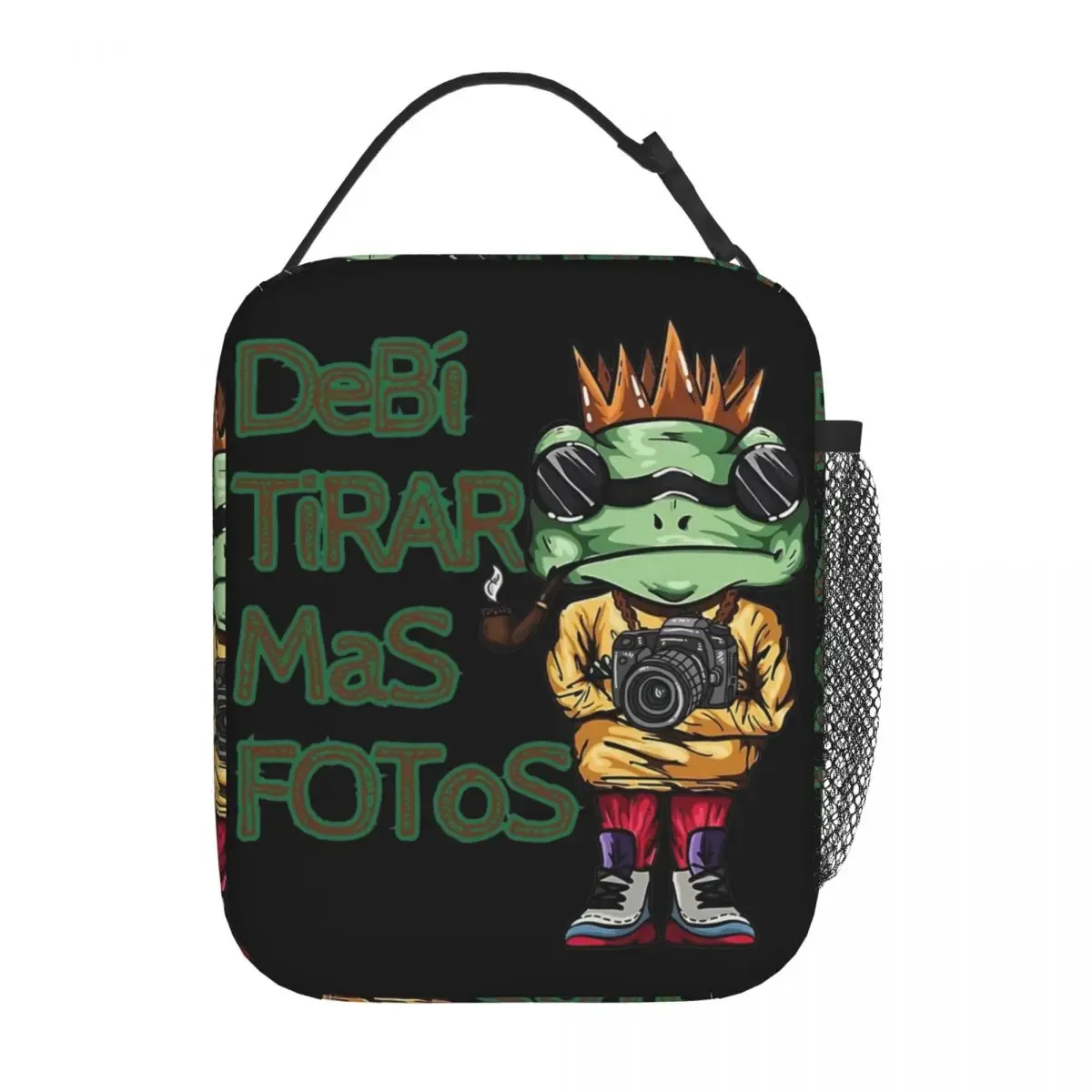 sac fourre-tout isotherme pour l'école, bad bunny dtressing debi tirar mas fotos, récipient alimentaire portable, glacière thermique, boîtes à lunch