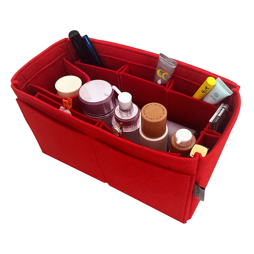 organisateur de sac pour keepall 45 50 55 60, insert en feutre pour maquillage, sac de rangement de luxe pour sac à main, organisateur de sac de voyage