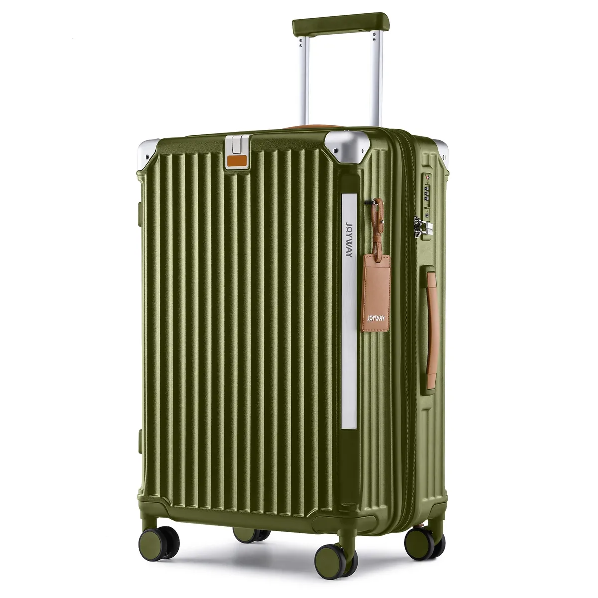 joyway bagage à main 20 pouces avec porte-gobelet et port usb, capacité extensible à 25%, valise intelligente avec roues antidérapantes