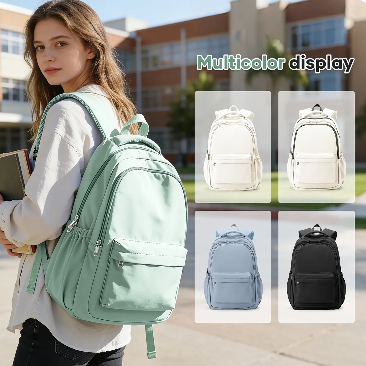 sac à dos pour l'école primaire, sac d'école pour adolescentes, sac à dos léger pour femmes, sac à dos imperméable pour ordinateur portable, sacs à dos pour tous les jours