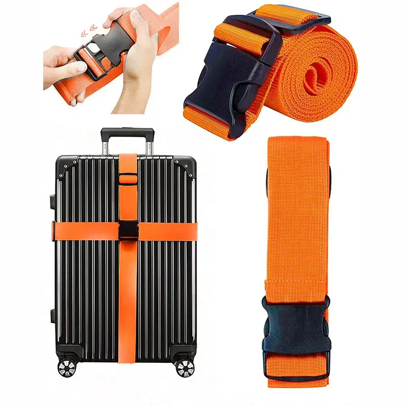 sangle de bagage réglable accessoires de voyage un mot valise boucle sangle bagages ceinture d'emballage acces