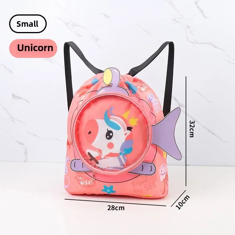 sac de natation étanche avec compartiment à chaussures, sac de plage, sac de sport, sac de rangement sportif étanche, sac à dos sec, imprimé dessin animé, piscine