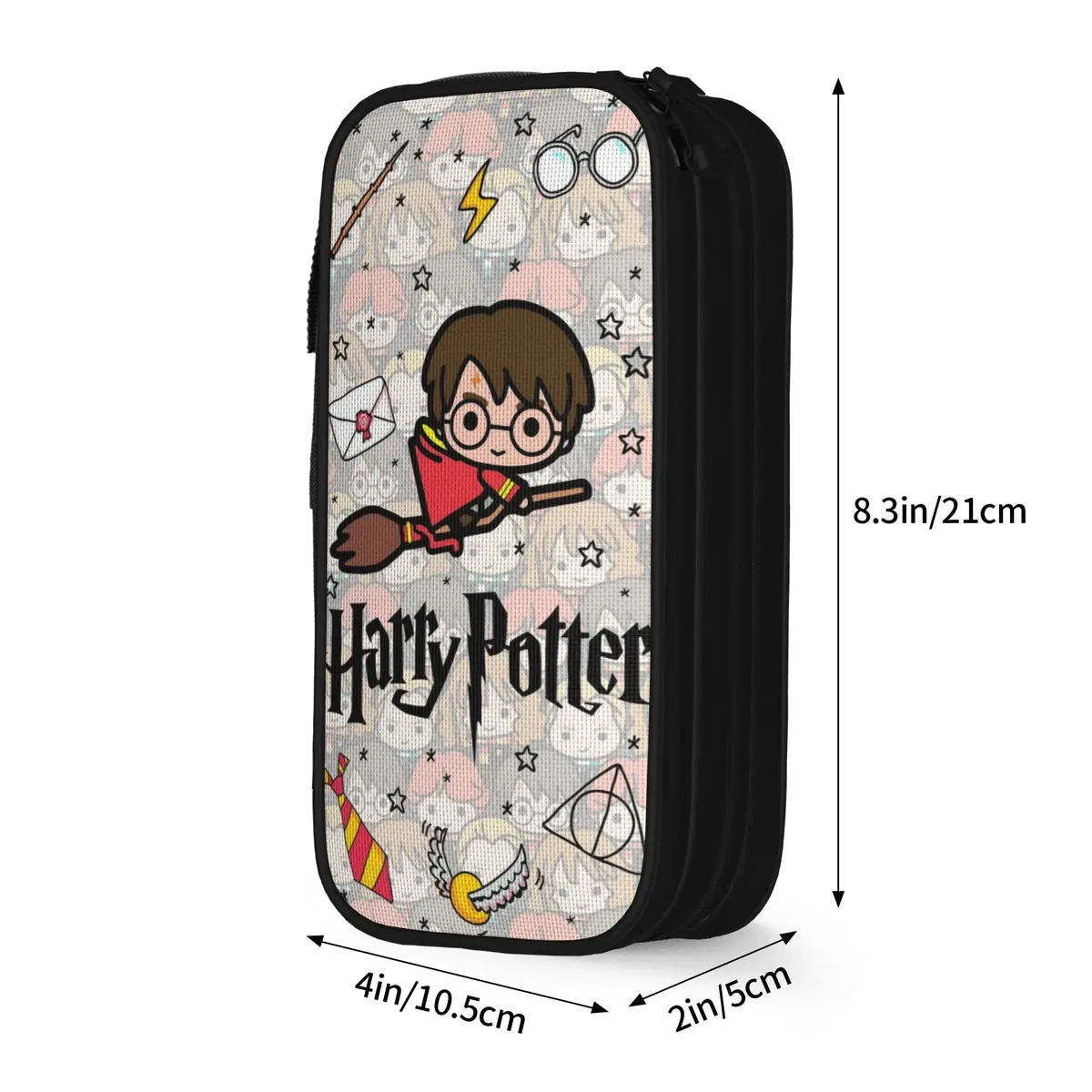 nouveaux étuis à crayons h-hp-p harrys potters, étui à crayons, porte-stylos pour fille et garçon, grands sacs de rangement, cadeaux de bureau, accessoires