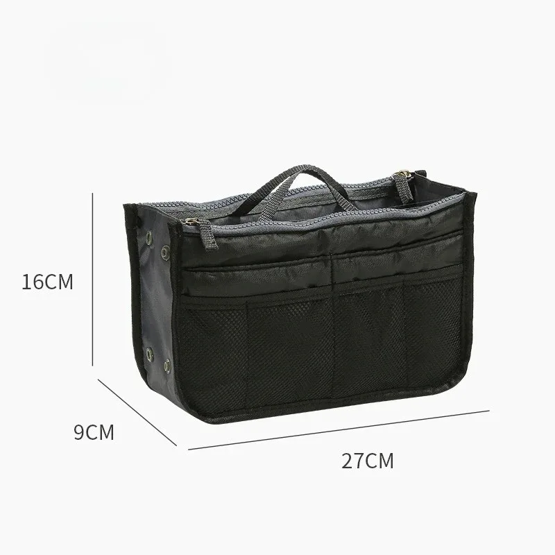 organisateur de sac à main en nylon pour femme, grand insert de rangement pour sac de voyage, trousse de maquillage, sac fourre-tout pas cher pour femme