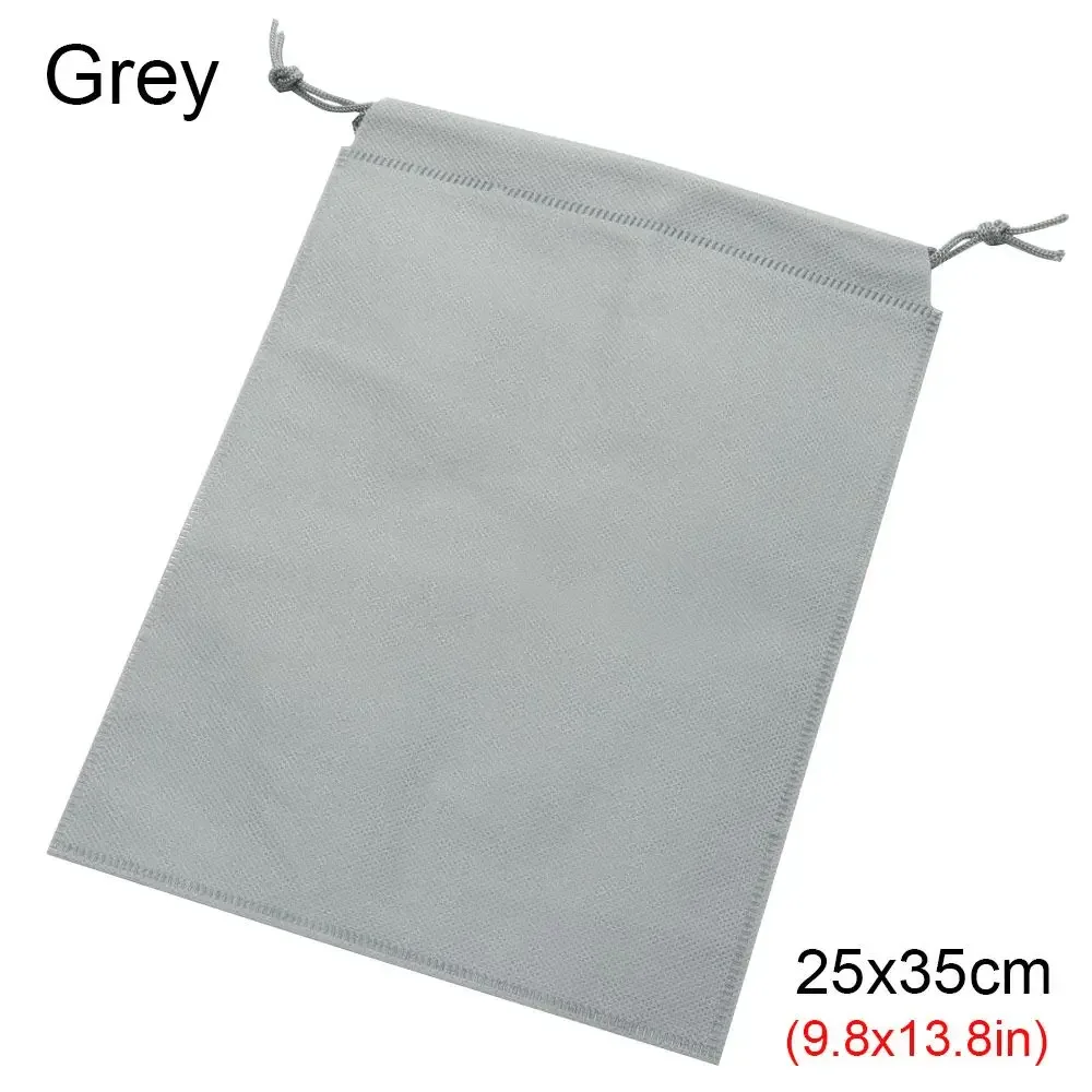 sac de rangement anti-poussière avec cordon de serrage pour voyage, sacs à cordon pour chaussures, non-tissé