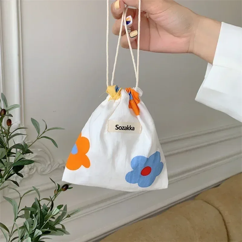 sac de rangement pour cosmétiques de voyage pour femmes, sacs à main de maquillage mignons, portefeuille kawaii grill floral, rouge à lèvres, porte-monnaie en poudre, petit
