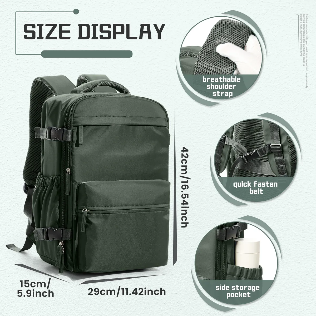 sac à dos de compression sous vide d'air, sac à dos pour ordinateur portable professionnel, sac à dos de voyage sous vide antivol de grande capacité pour femmes et hommes, randonnée