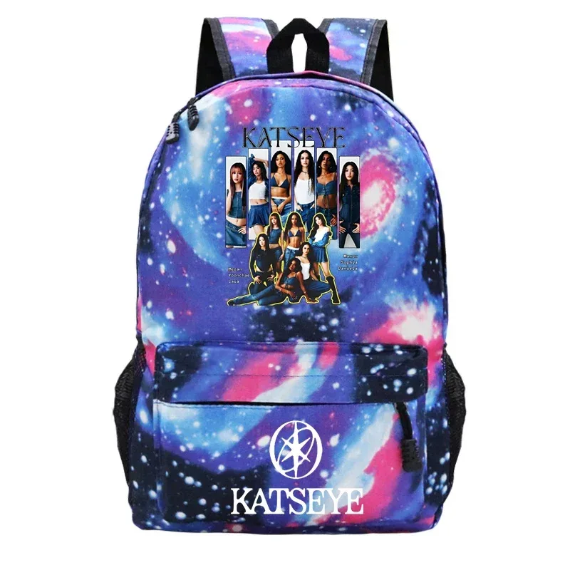 sacs d'école imprimés katseye, sac à dos léger pour enfants, cartable pour élèves du primaire, filles et garçons, sacs de voyage en plein air, mochila, cadeau