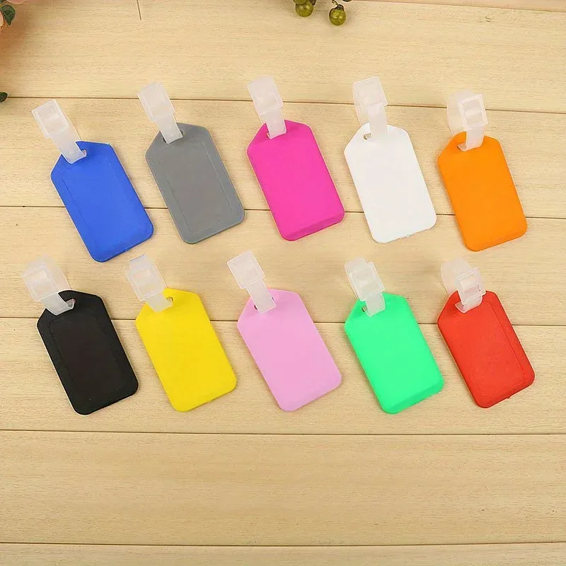 étiquettes d'identification pour bagages, 4 pièces, étiquettes d'identification de voyage, étiquettes d'identification multicolores pour valise, étiquette nominative pour sac