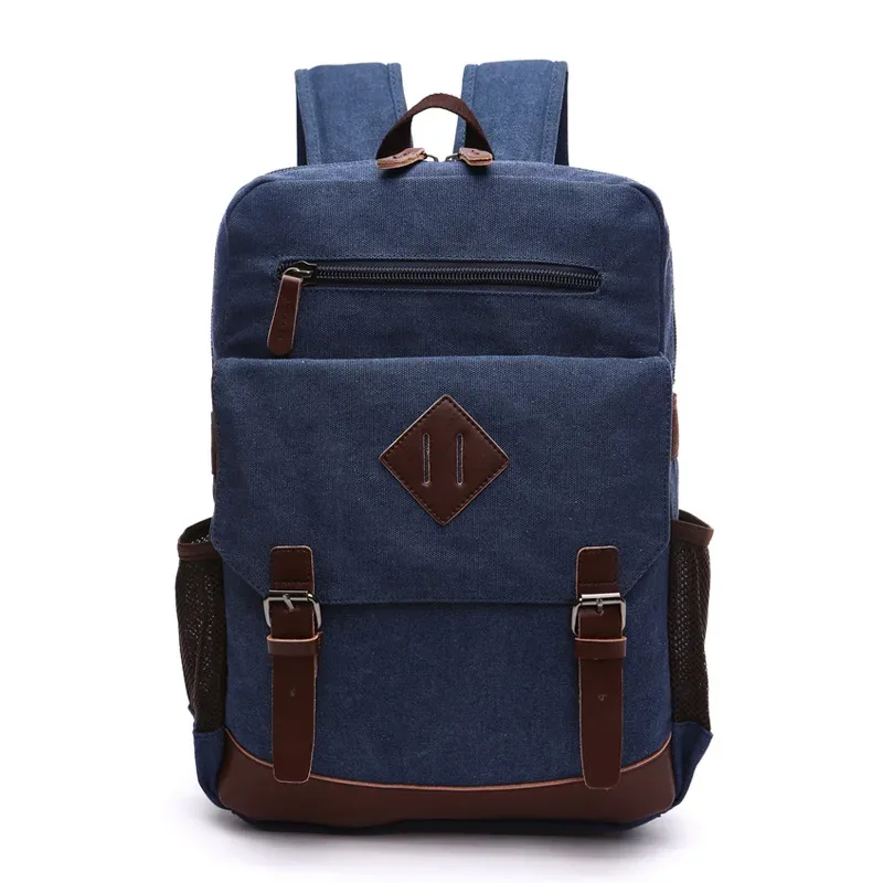 sac à dos pour hommes sac à dos en toile vintage sacs de voyage pour hommes sac à dos de grande capacité sac à dos pour ordinateur portable sac d'école de haute qualité nouveau
