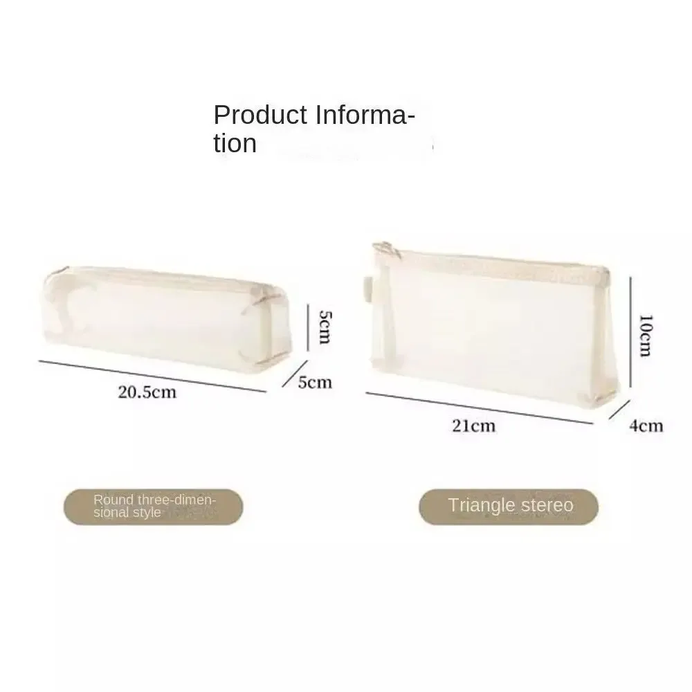 trousse de maquillage en maille transparente de grande capacité, porte-monnaie, sac à pinceaux cosmétiques, nouveau