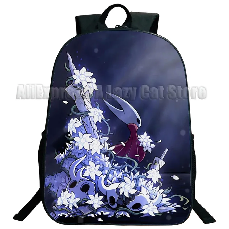 anime hollow knight cartable, cartoon game shouder backpack, school boys and girls bagpack, teenager travel rucksack