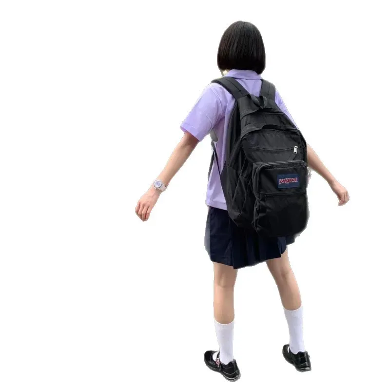 sac à dos d'ordinateur portable jansport léger pour voyage en plein air, nouveau modèle, grande capacité, sac à dos pour étudiants, unisexe, tissu oxford, mini sac urbain