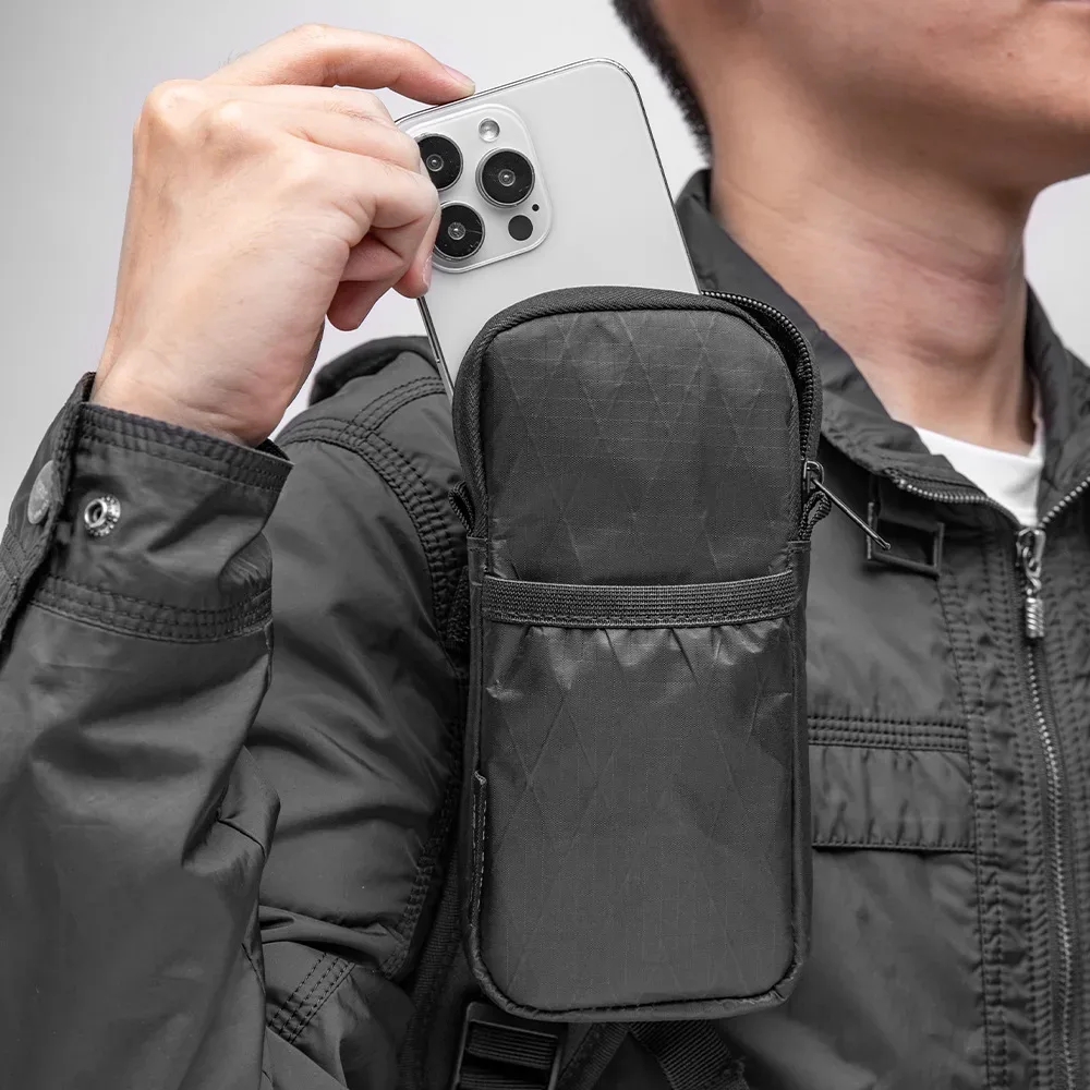 sac à bandoulière tactique x-pac molle, pochette de rangement durable pour téléphone et équipement, pour la chasse, fixation sur sac à dos et gilet tactique