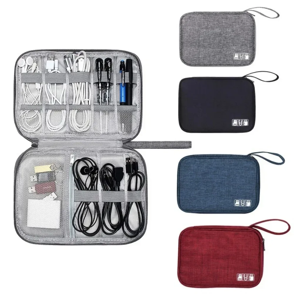 Sac de rangement portable pour câbles de téléphone, organiseur d'accessoires électroniques, sac étanche pour câbles USB, chargeurs et prises