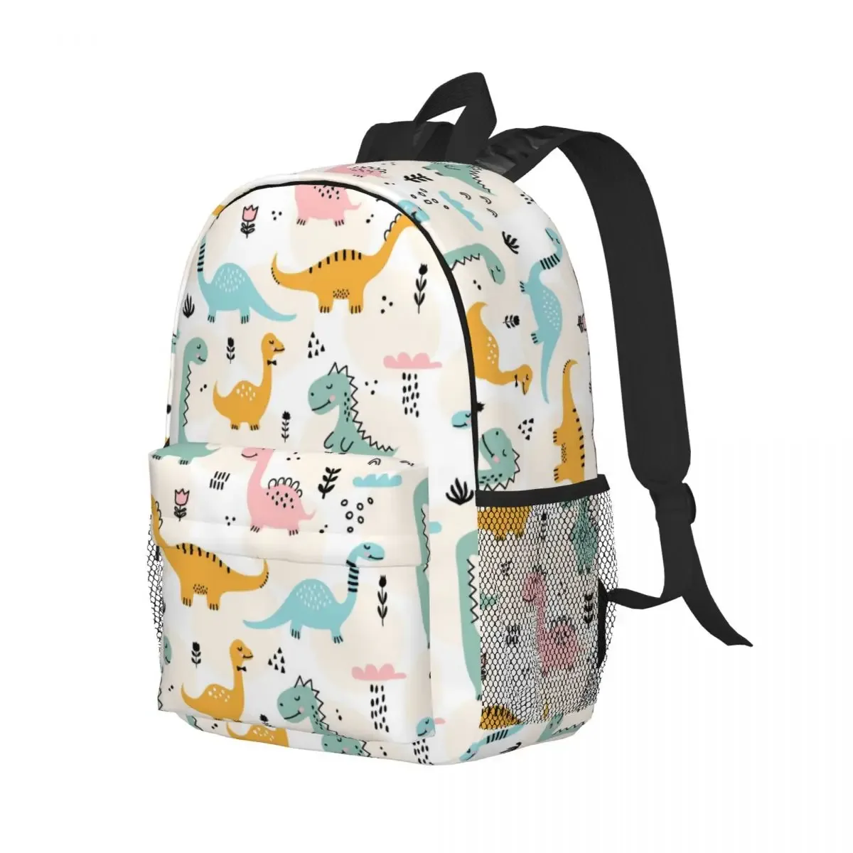 sac à dos de dessin animé drôle de dinosaure pour hommes et femmes, sac à livres de base, sac pour étudiants, sac pour ordinateur portable manga, école