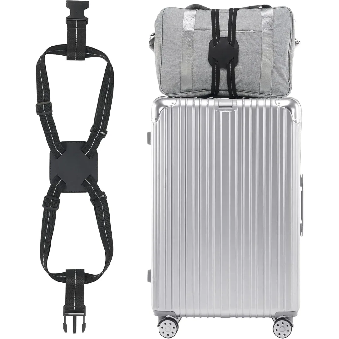 sangles à bagages pour valises, sangles élastiques pour fixer les sacs, essentiels de voyage pour valises, ajouter un sac