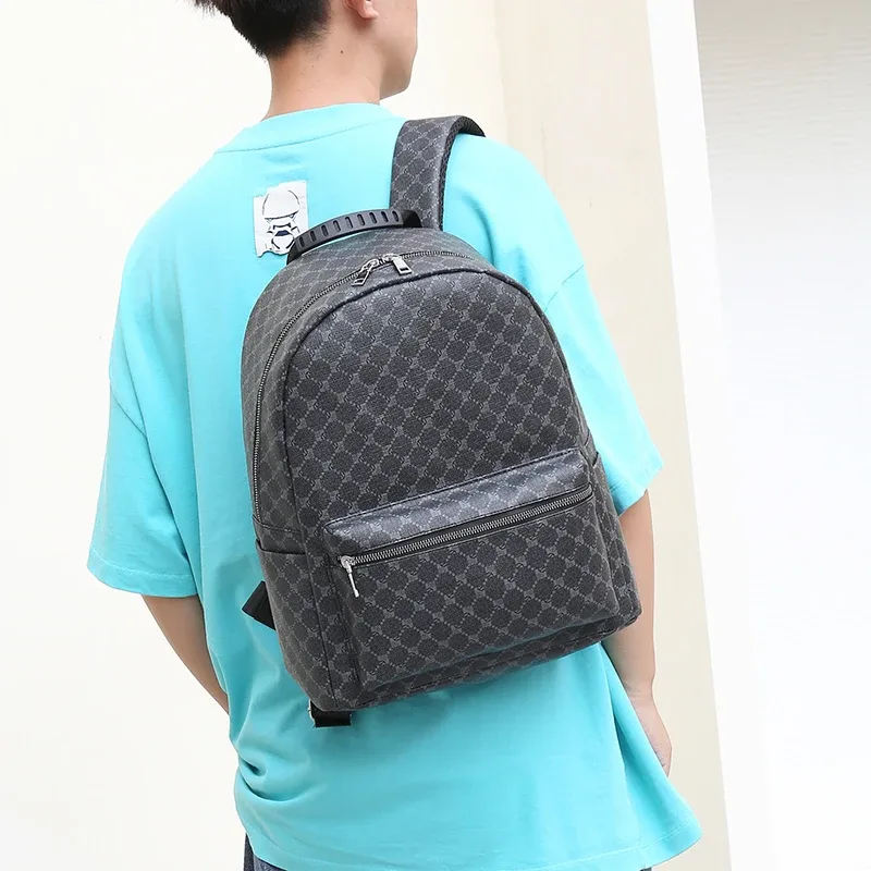 sacs à dos en cuir multifonctions pour femmes et hommes, sac à dos de luxe, designer mochila, initié à l'école