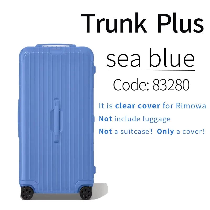 juste de bagage transparente rimowa, housse de protection, essential trunk plus, 31 po, 33 po