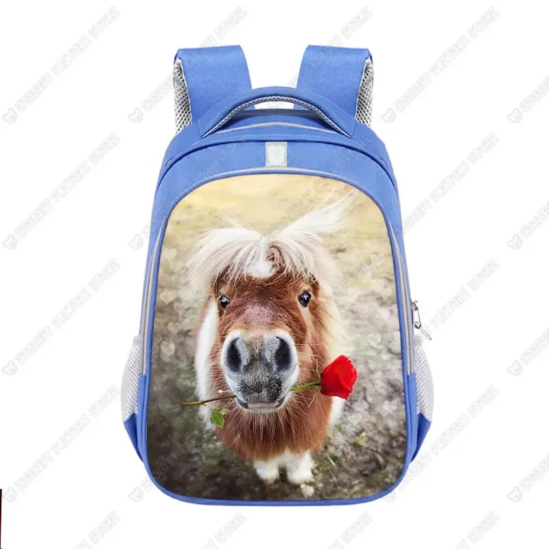 grand sac d'école animal horse pour enfants, cartable poney cool pour adolescents, sac à dos de voyage pour garçons et filles, mode pour enfants