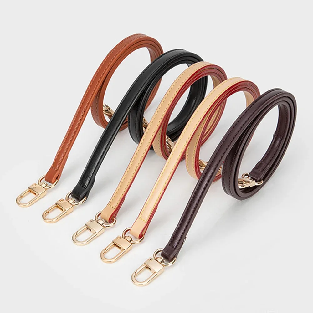 sangles de sac en cuir pour femmes, 60cm de long, accessoires de sac à main détachables, sac à bandoulière fin, ceinture, sac à aisselles, transport à la main, mode