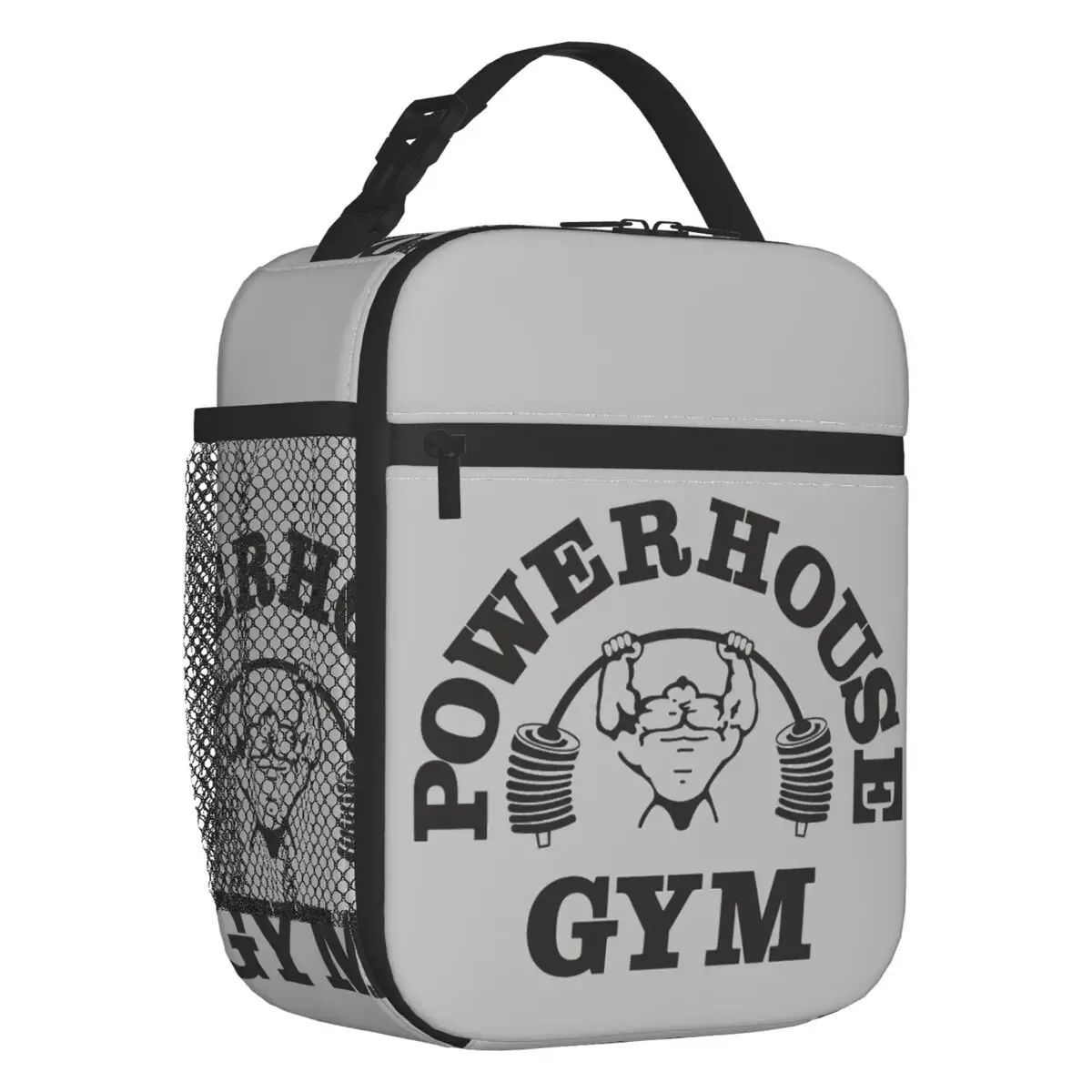 sac isotherme personnalisé powerhouse gym pour femme, sac fourre-tout portable, glacière thermique, boîte à lunch pour voyage, musculation et fitness