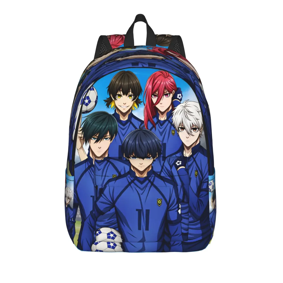 sac à dos anime blue locks pour hommes, sacs à dos légers en polyester, sacs modernes pour lycée, sac à dos de camping de haute qualité