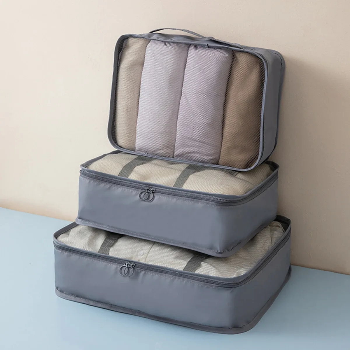 sac de rangement multifonctionnel pour vêtements 3 pièces, plusieurs tailles et spécifications, ensemble de sacs de voyage de rangement, simple à voyager.-zmt