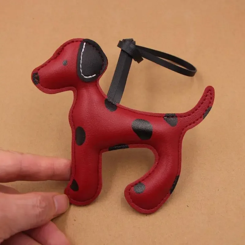 pendentif de sacs à bandoulière, breloque chien mignon, corde en cuir pour sacs à dos, accessoires de bricolage, cadeau idéal pour femmes