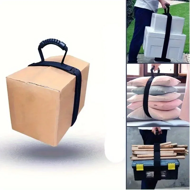 Sangle de bagage réglable robuste avec poignée - Sangle de déménagement et d'emballage antidérapante, sangle de transport adaptée aux voyages, au transport et à l'emballage