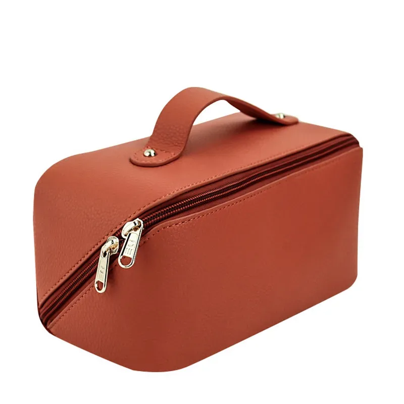 sac de maquillage portable en forme d'oreiller grande capacité avec lettres personnalisées, sac de rangement étanche pour femmes, sac de voyage pour cosmétiques