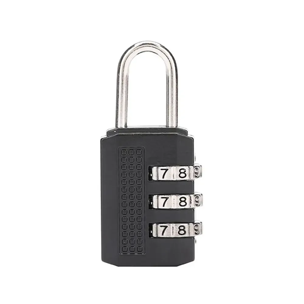 mini cadenas à combinaison pratique et durable à 3 chiffres, antivol, en alliage de couleur unie pour tiroir