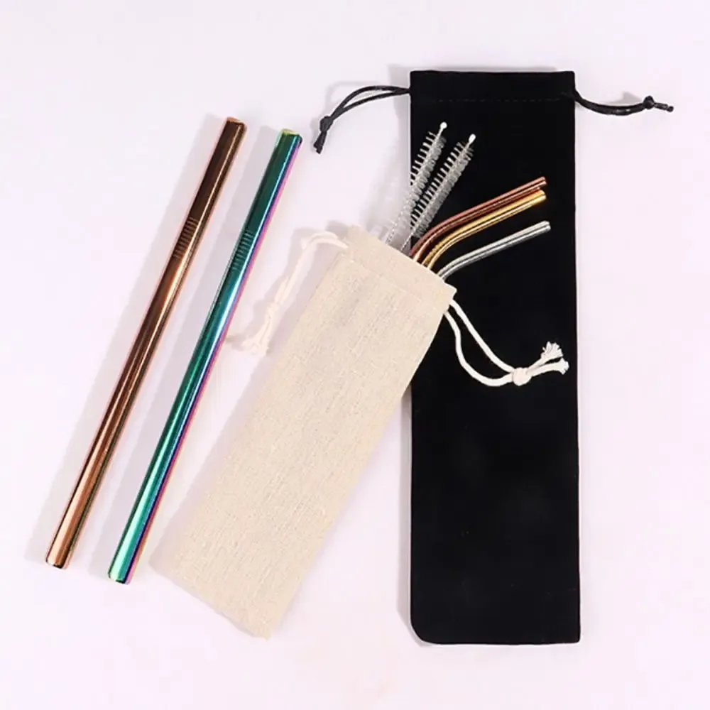 Sac de rangement anti-poussière en coton et lin de haute qualité avec cordon de serrage, étui de protection pour couverts, pour la maison