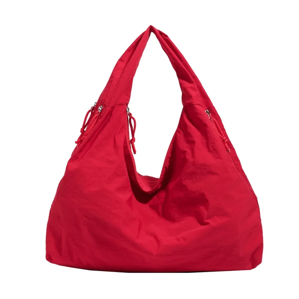 sac fourre-tout décontracté, sac à poignée supérieure, sac à bandoulière en nylon, polyvalent pour les sorties courtes, le shopping, les rendez-vous décontractés