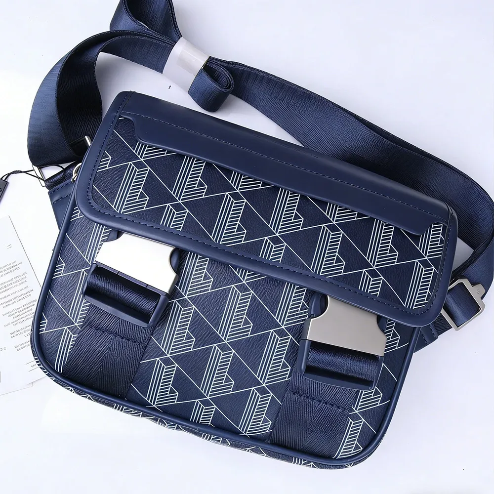 nouveau sac bandoulière rétro imprimé pour homme 2026, sac croisé tendance décontracté en pu, sac à main de rangement pour téléphone portable tendance pour garçon