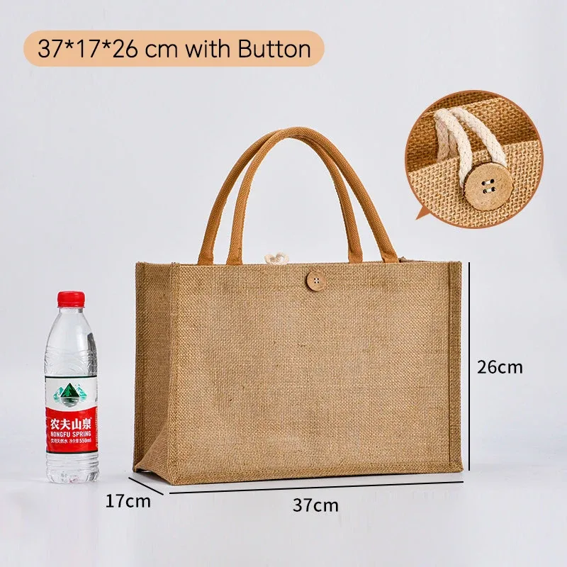 lot de 100 sacs fourre-tout en toile de jute personnalisés, sacs d'épicerie, sacs de plage, sacs cadeaux de mariage et d'anniversaire, sacs laminés avec logo, vente en gros