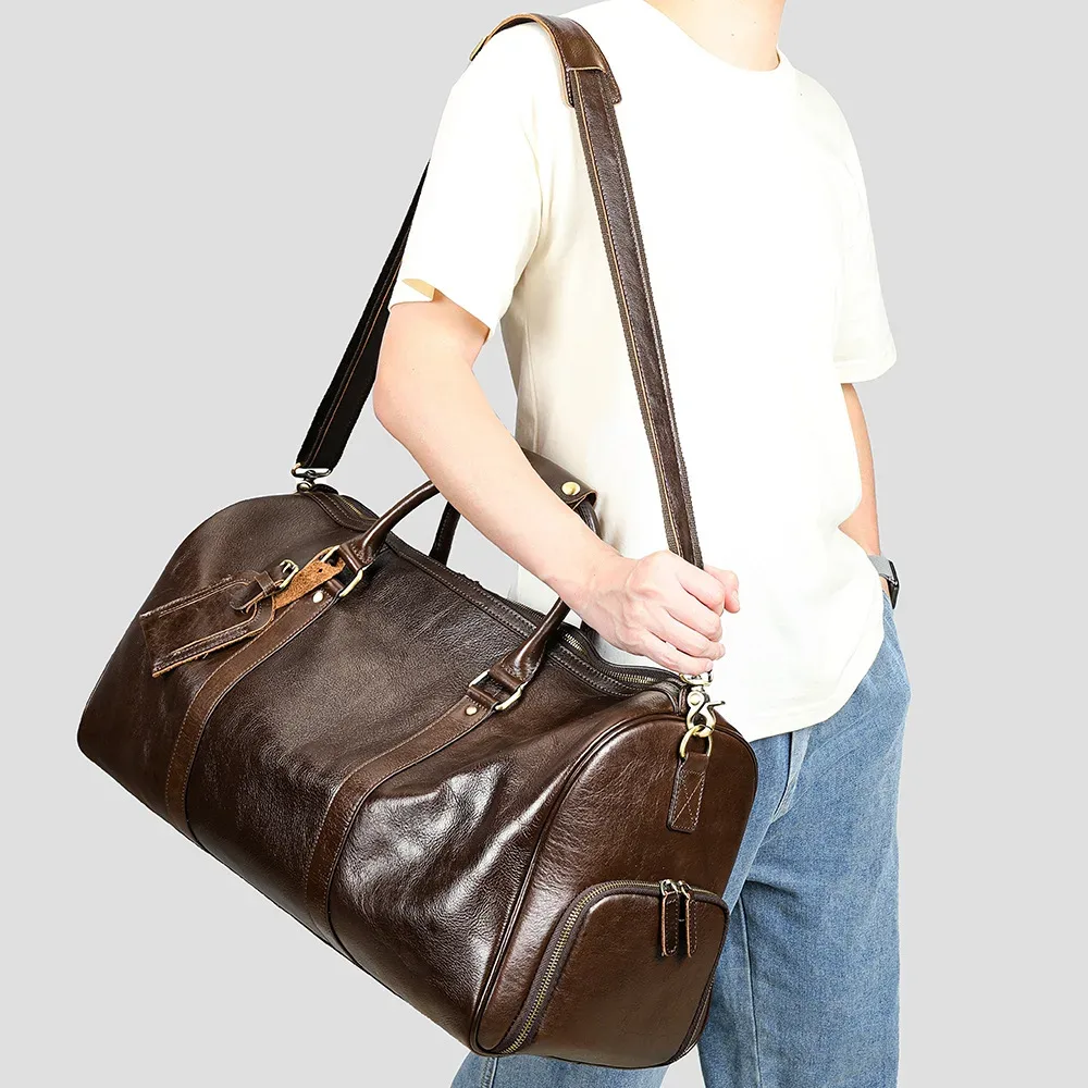 sac de voyage de grande capacité pour hommes, sac à bagages pour le week-end, sac à main pour voyage d'affaires, sac de rangement pour déménagement