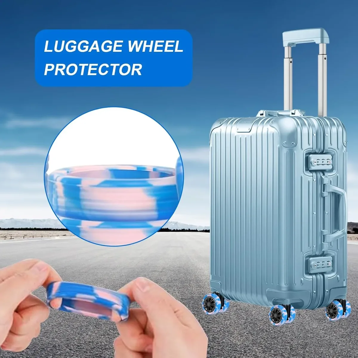 couvre-roues de bagages en silicone, 4-40 pièces, couvre-roues de valise, protecteur de roue de bagages, accessoires robustes et résistants au bruit