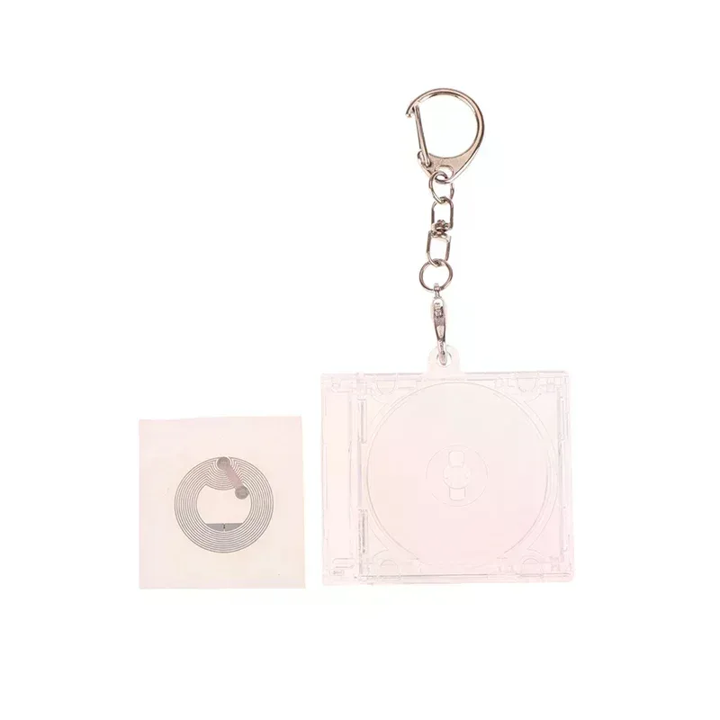 1 pièces album vierge mini étui pour cd porte-clés pour bricolage sac à dos suspendu décor porte-clés pendentif