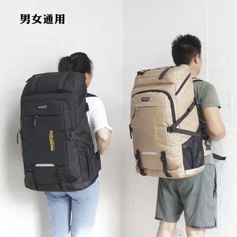 sac à dos de voyage de grande capacité pour hommes et femmes, sacs à bagages d'extérieur, sac d'ordinateur portable étudiant, sac à dos de camping, 60l, 80l