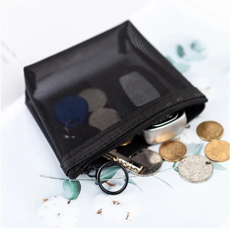 sac à cosmétiques nécessaire pour femmes et hommes, 1 pièce, organisateur de voyage transparent, petits et grands sacs de toilette noirs, pochette de maquillage