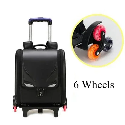 sac à dos d'école japonais sr à roulettes en pu pour enfant, chariot, orth4wd