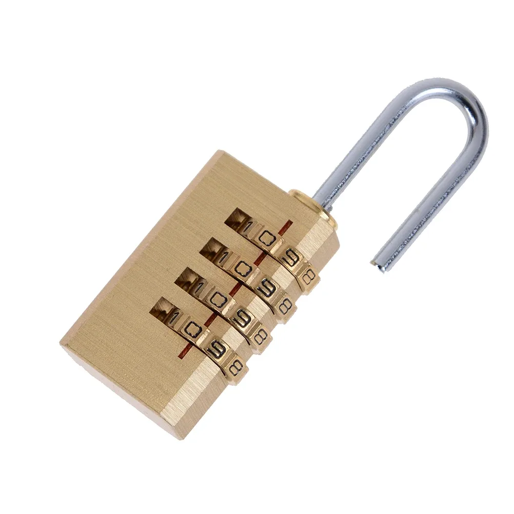 1pcs réarmable mini 4 chiffres serrure de code de mot de passe cadenas à combinaison pour sac de voyage 6cm x 2cm x 1cm