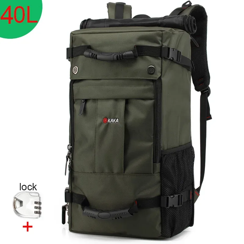 kaka 50l étanche voyage sac à dos hommes femmes multifonction 17.3 sacs à dos d'ordinateur portable mâle extérieur sac à bagages mochilas meilleure qualité
