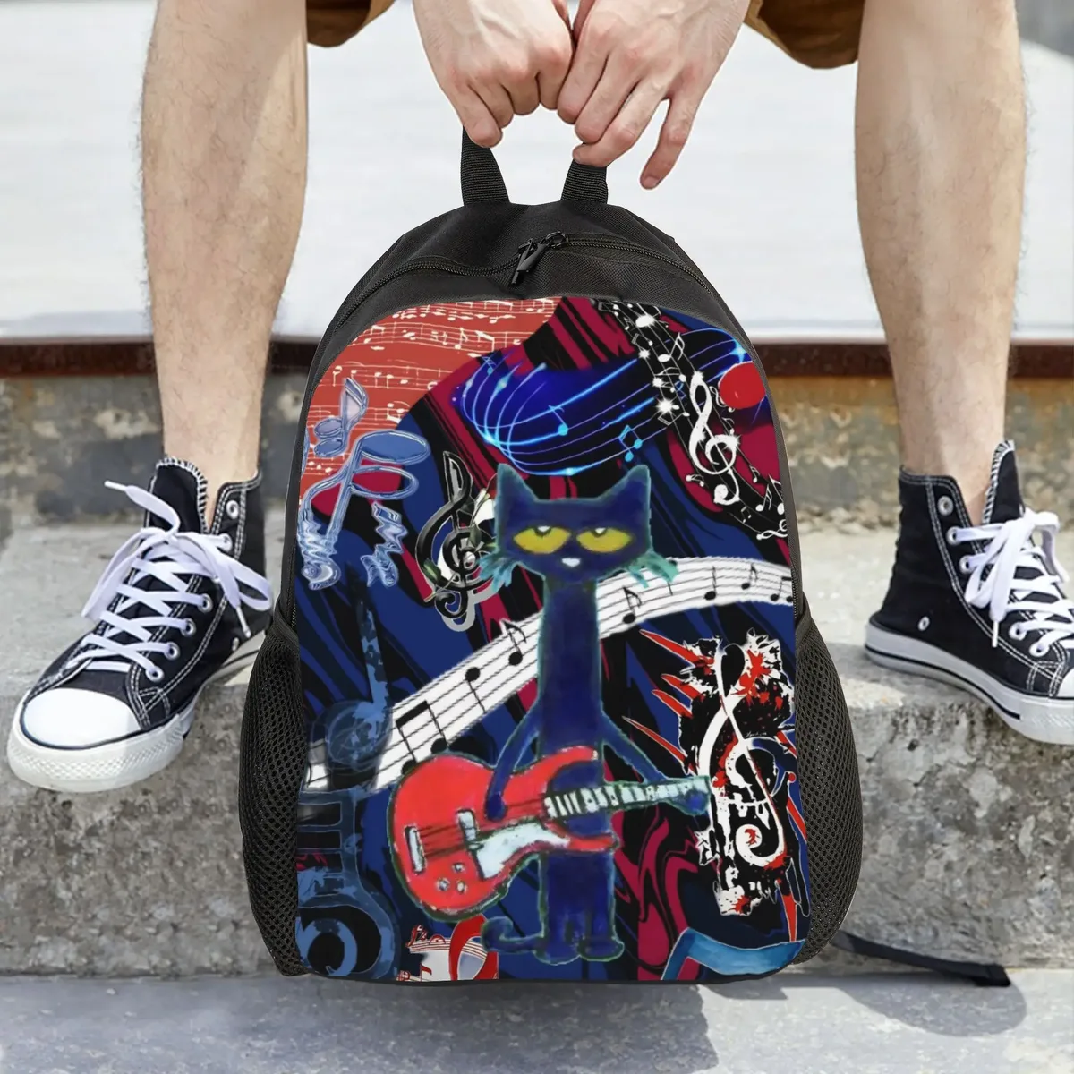 sac à dos pour enfants pete the cat, sac d'école préscolaire et maternelle pour filles et garçons