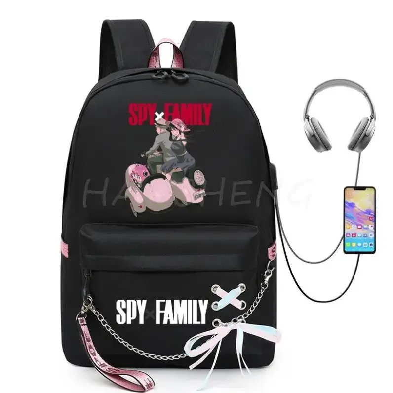 spy x family anya forger anime sac à dos pour femmes kawaii design étudiant école sac à bandoulière toile jeunesse voyage en plein air sac à dos